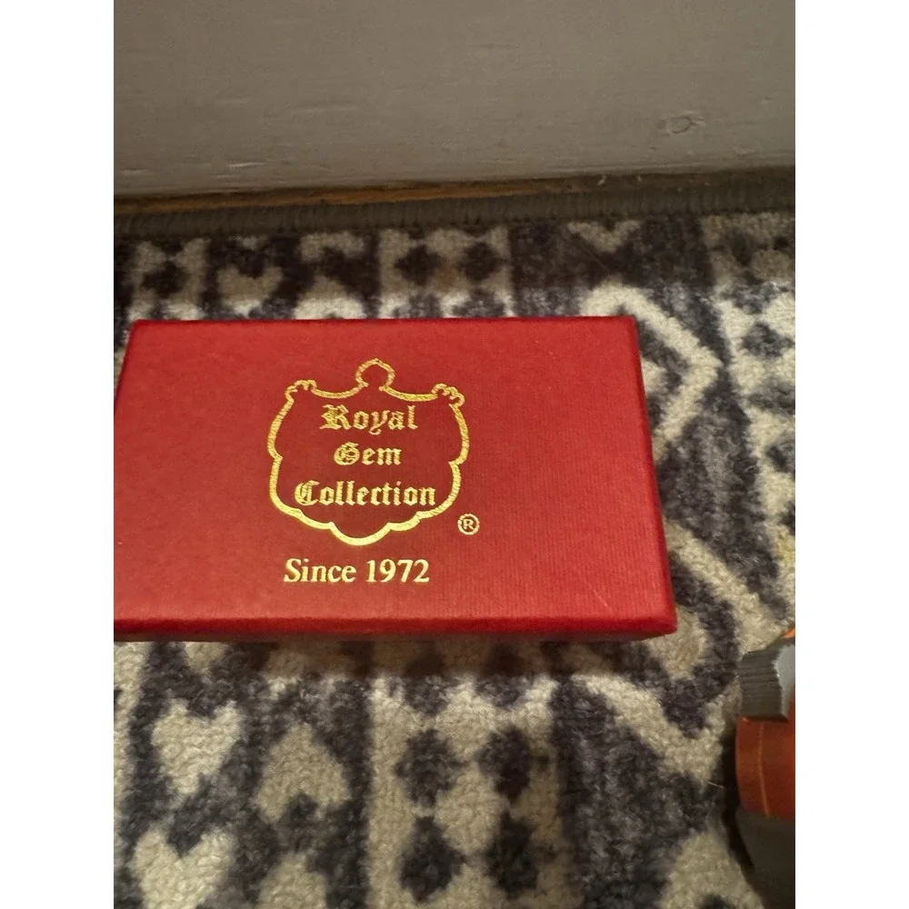 Royal Gem collection Enamel Train Trinket Box Rhinestones Bejeweled With‎ Box